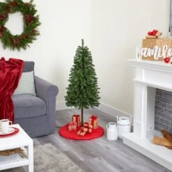 4ft. Pre-Lit Alpine Artificial Christmas Tree With Clear Lights -Michaels X-Mas Decor D256087S 9