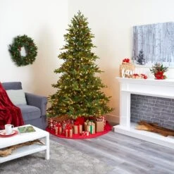 7.5ft. Pre-Lit Yukon Mountain Fir & Pinecones Artificial Christmas Tree With Clear Lights -Michaels X-Mas Decor D256090S 10