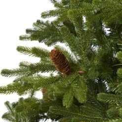 7.5ft. Pre-Lit Yukon Mountain Fir & Pinecones Artificial Christmas Tree With Clear Lights -Michaels X-Mas Decor D256090S 5