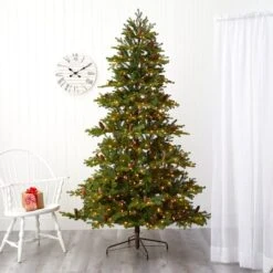 7.5ft. Pre-Lit Yukon Mountain Fir & Pinecones Artificial Christmas Tree With Clear Lights -Michaels X-Mas Decor D256090S 7