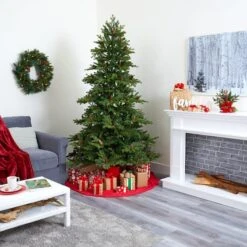 7.5ft. Pre-Lit Yukon Mountain Fir & Pinecones Artificial Christmas Tree With Clear Lights -Michaels X-Mas Decor D256090S 9