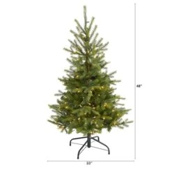4ft. Pre-Lit North Carolina Spruce Artificial Christmas Tree, Clear LED Lights -Michaels X-Mas Decor D256103S 2