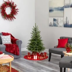 4ft. Pre-Lit North Carolina Spruce Artificial Christmas Tree, Clear LED Lights -Michaels X-Mas Decor D256103S 7