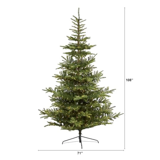 9ft. Pre-Lit Layered Washington Spruce Artificial Christmas Tree, Clear Lights 7 9ft. Pre-Lit Layered Washington Spruce Artificial Christmas Tree, Clear Lights - Image 5