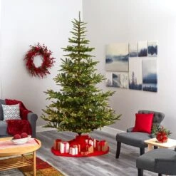 9ft. Pre-Lit Layered Washington Spruce Artificial Christmas Tree, Clear Lights 12 9ft. Pre-Lit Layered Washington Spruce Artificial Christmas Tree, Clear Lights -Michaels X-Mas Decor D256104S 6