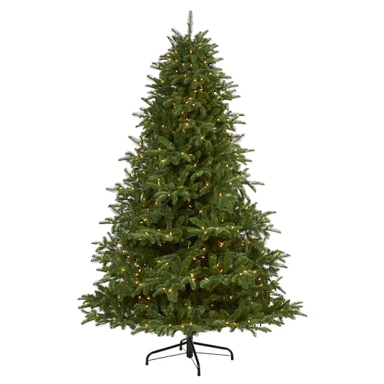 7ft. Pre-Lit South Carolina Spruce Artificial Christmas Tree, White Warm LED Lights 3 7ft. Pre-Lit South Carolina Spruce Artificial Christmas Tree, White Warm LED Lights