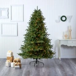 7ft. Pre-Lit South Carolina Spruce Artificial Christmas Tree, White Warm LED Lights 12 7ft. Pre-Lit South Carolina Spruce Artificial Christmas Tree, White Warm LED Lights -Michaels X-Mas Decor D256107S 5