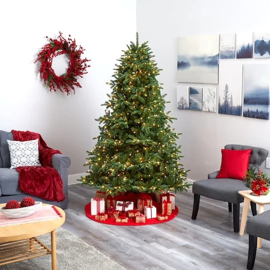 7ft. Pre-Lit South Carolina Spruce Artificial Christmas Tree, White Warm LED Lights 9 7ft. Pre-Lit South Carolina Spruce Artificial Christmas Tree, White Warm LED Lights - Image 7