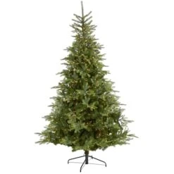 8ft. Pre-Lit North Carolina Spruce Artificial Christmas Tree, Clear LED Lights -Michaels X-Mas Decor D256109S 1 1