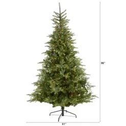 8ft. Pre-Lit North Carolina Spruce Artificial Christmas Tree, Clear LED Lights -Michaels X-Mas Decor D256109S 2