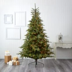 8ft. Pre-Lit North Carolina Spruce Artificial Christmas Tree, Clear LED Lights -Michaels X-Mas Decor D256109S 5