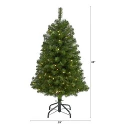 4ft. Pre-Lit Virginia Fir Artificial Christmas Tree, Clear Lights 15 4ft. Pre-Lit Virginia Fir Artificial Christmas Tree, Clear Lights -Michaels X-Mas Decor D256113S 2