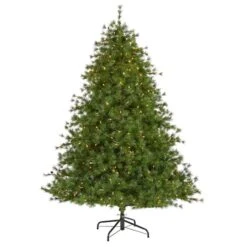 7ft. Pre-Lit Colorado Mountain Pine Artificial Christmas Tree, Clear LED Lights 11 7ft. Pre-Lit Colorado Mountain Pine Artificial Christmas Tree, Clear LED Lights -Michaels X-Mas Decor D256126S 1 1