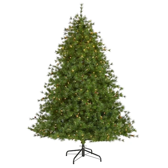 7ft. Pre-Lit Colorado Mountain Pine Artificial Christmas Tree, Clear LED Lights 4 7ft. Pre-Lit Colorado Mountain Pine Artificial Christmas Tree, Clear LED Lights - Image 2