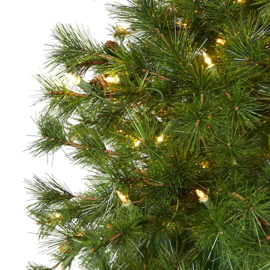 7ft. Pre-Lit Colorado Mountain Pine Artificial Christmas Tree, Clear LED Lights 6 7ft. Pre-Lit Colorado Mountain Pine Artificial Christmas Tree, Clear LED Lights - Image 4
