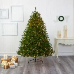 7ft. Pre-Lit Colorado Mountain Pine Artificial Christmas Tree, Clear LED Lights 12 7ft. Pre-Lit Colorado Mountain Pine Artificial Christmas Tree, Clear LED Lights -Michaels X-Mas Decor D256126S 5