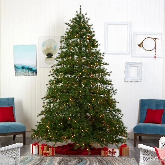 9ft. Pre-Lit Colorado Mountain Pine Artificial Christmas Tree, Clear LED Lights 9 9ft. Pre-Lit Colorado Mountain Pine Artificial Christmas Tree, Clear LED Lights - Image 7