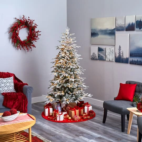 6.5ft. Pre-Lit Manchester Spruce Artificial Christmas Tree, Clear Lights 9 6.5ft. Pre-Lit Manchester Spruce Artificial Christmas Tree, Clear Lights - Image 7