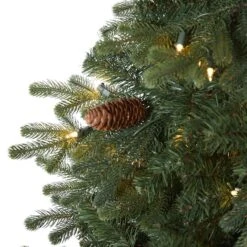 5.5ft. Pre-Lit Yukon Mountain Fir Artificial Christmas Tree, Clear Lights 13 5.5ft. Pre-Lit Yukon Mountain Fir Artificial Christmas Tree, Clear Lights -Michaels X-Mas Decor D256167S 3