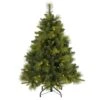 4ft. Pre-Lit North Carolina Mixed Pine Artificial Christmas Tree, Warm White LED Lights -Michaels X-Mas Decor D256175S 1