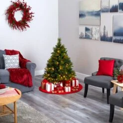 4ft. Pre-Lit North Carolina Mixed Pine Artificial Christmas Tree, Warm White LED Lights -Michaels X-Mas Decor D256175S 6