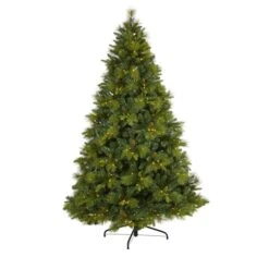 7.5ft. Pre-Lit North Carolina Mixed Pine Artificial Christmas Tree, Warm White LED Lights 11 7.5ft. Pre-Lit North Carolina Mixed Pine Artificial Christmas Tree, Warm White LED Lights -Michaels X-Mas Decor D256179S 1 1