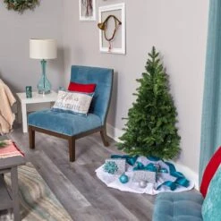 4ft. Pre-Lit Grand Teton Spruce Flat Back Artificial Christmas Tree, Clear LED Lights 19 4ft. Pre-Lit Grand Teton Spruce Flat Back Artificial Christmas Tree, Clear LED Lights -Michaels X-Mas Decor D256182S 10