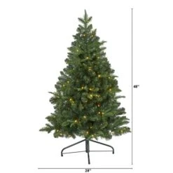 4ft. Pre-Lit Grand Teton Spruce Flat Back Artificial Christmas Tree, Clear LED Lights 21 4ft. Pre-Lit Grand Teton Spruce Flat Back Artificial Christmas Tree, Clear LED Lights -Michaels X-Mas Decor D256182S 2