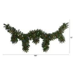 9ft. Pre-Lit Hanging Icicle Berries & Pinecones Christmas Garland, Multicolor LED Lights -Michaels X-Mas Decor D292890S 2