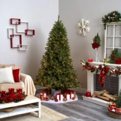 7.5ft. Pre-Lit Majestic Multi-Pine Christmas Tree, Clear Lights -Michaels X-Mas Decor D292922S 17