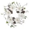 24" Snowed Magnolia & Pinecone Wreath 1 24" Snowed Magnolia & Pinecone Wreath -Michaels X-Mas Decor D292942S 11