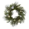 26" Sparkling Pine Wreath With Ornaments 1 26" Sparkling Pine Wreath With Ornaments -Michaels X-Mas Decor D292955S 1