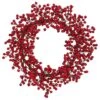 22" Red Berry Wreath -Michaels X-Mas Decor D293305S 11