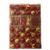 52ct. 6" Red & Gold Shatterproof Ornament Set 2 52ct. 6" Red & Gold Shatterproof Ornament Set -Michaels X-Mas Decor D322171S 1