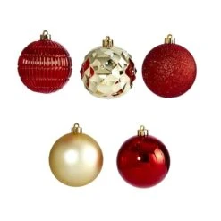 40ct. 3" Red & Gold Shatterproof Ball Ornaments -Michaels X-Mas Decor D322177S 3