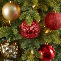 40ct. 3" Red & Gold Shatterproof Ball Ornaments -Michaels X-Mas Decor D322177S 4