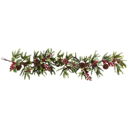 4.5ft. Holly Berry Garland 4 4.5ft. Holly Berry Garland - Image 2