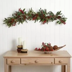 4.5ft. Holly Berry Garland 11 4.5ft. Holly Berry Garland -Michaels X-Mas Decor D322383S 14