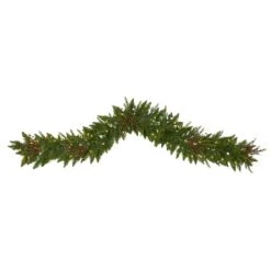 6ft. LED Christmas Pine & Berries Garland