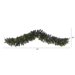 6ft. LED Flocked Pine Christmas Garland 11 6ft. LED Flocked Pine Christmas Garland -Michaels X-Mas Decor D322397S 2