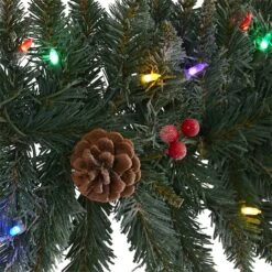 6ft. LED Snow Dusted Pinecones & Berries Garland 9 6ft. LED Snow Dusted Pinecones & Berries Garland -Michaels X-Mas Decor D322401S 3