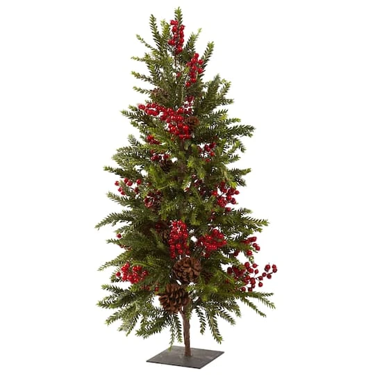 3ft. Unlit Pine & Berry Artificial Christmas Tree 4 3ft. Unlit Pine & Berry Artificial Christmas Tree - Image 2