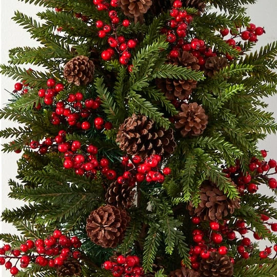 3ft. Unlit Pine & Berry Artificial Christmas Tree 6 3ft. Unlit Pine & Berry Artificial Christmas Tree - Image 4