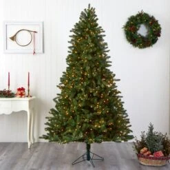 7.5ft. Pre-Lit Rembrandt Artificial Christmas Tree, Clear Lights 16 7.5ft. Pre-Lit Rembrandt Artificial Christmas Tree, Clear Lights -Michaels X-Mas Decor D322451S 15