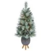 3.5ft. Pre-Lit Frosted Tip British Columbia Mountain Pine Artificial Christmas Tree In Gray Tripod Planter, Clear Lights 1 3.5ft. Pre-Lit Frosted Tip British Columbia Mountain Pine Artificial Christmas Tree In Gray Tripod Planter, Clear Lights -Michaels X-Mas Decor D322615S 1