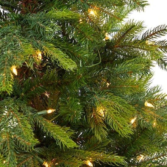 56in. Pre-Lit North Carolina Spruce Artificial Christmas Tree In Decorative Urn, Clear Lights 7 56in. Pre-Lit North Carolina Spruce Artificial Christmas Tree In Decorative Urn, Clear Lights - Image 5