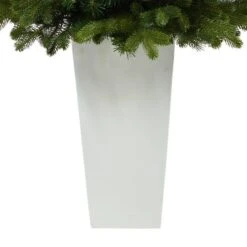 3.5ft. Pre-Lit Washington Fir Artificial Christmas Tree In Tower Planter, Clear Lights -Michaels X-Mas Decor D322672S 6