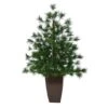 3.5ft. Unlit Yukon Mixed Pine Artificial Christmas Tree In Bronze Metal Planter 1 3.5ft. Unlit Yukon Mixed Pine Artificial Christmas Tree In Bronze Metal Planter -Michaels X-Mas Decor D322761S 1