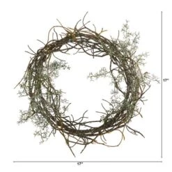 17" Frosted Twig Wreath 9 17" Frosted Twig Wreath -Michaels X-Mas Decor D322823S 2