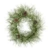 24" Iced Pine Wreath With Pinecones -Michaels X-Mas Decor D322837S 1